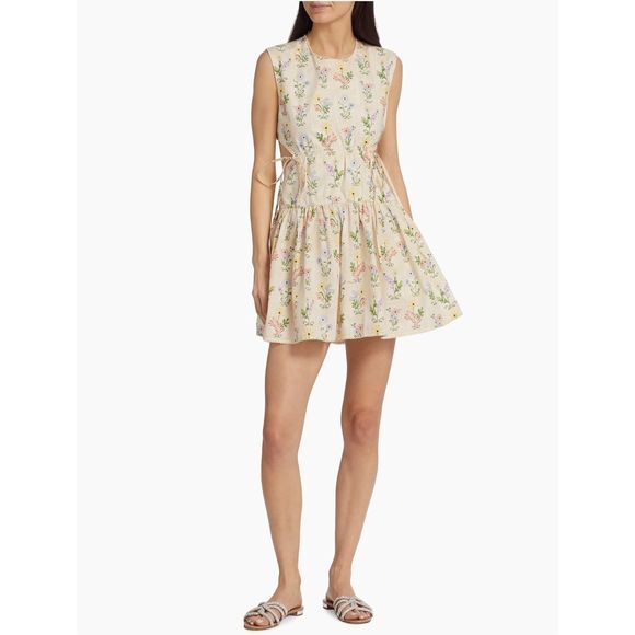 AGUA BENDITA Floral Mini Dress Size M - Picture 1 of 12